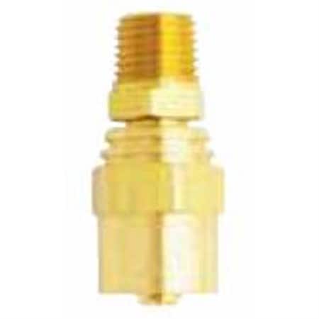 Milton Re-usable Brass Hole Fitting Male End 3/8" Hose I.D. 3/8" NPT s-303AKIT